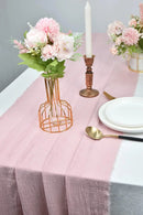 2023 Wedding  Table  Runner  Cotton Soft Gauzy CottonFabric Rustic Country Bohemian BeachWedding Christmas Decor