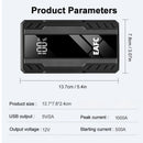 EAFC Car Jump Starter 1000A Battery Charger Emergency Power Bank Booster with LED Lighting Starting Device for 12V Cars