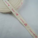 5 Yards/lot 15mm Cotton Ribbon Handmade Design Printed Gift Wrap With For Wedding Christmas Decoration DIY Apparel Sewing Fabric