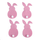 4Pcs Easter Bunny Felt Cutlery Holder Bag Happy Easter Decorations for Home Tableware Accessories Rabbit Cutlery Cover Bag Table
