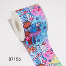 DIY Cartoon Happy New Year Merry Christmas Printed Grosgrain Ribbon For Craft Supplies Sewing Accessories 5 Yards. 86806