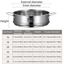 Stainless Steel Vegetable Food Steamer with Handle Basket Sum Dumplings Steamer