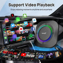 CarlinKit Android 13 LED AI Box Kabelloses CarPlay Kabelloses Android Auto Smart Car Multimedia Box Qualcomm Chip SD Erweiterbar auf 512GB