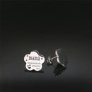 Mama Stainless Steel Chains Necklace for Women Black Enamel Statement Necklace Jewelry dia de la madre Mother's Day Gift N719S01