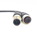 M12-Anschluss Kugelbuchsenseite Stecker 5m Kabelstecker Stecker auf Buchse 4P 5P 8-polig PVC-Leitung A-Typ Winkel & gerade