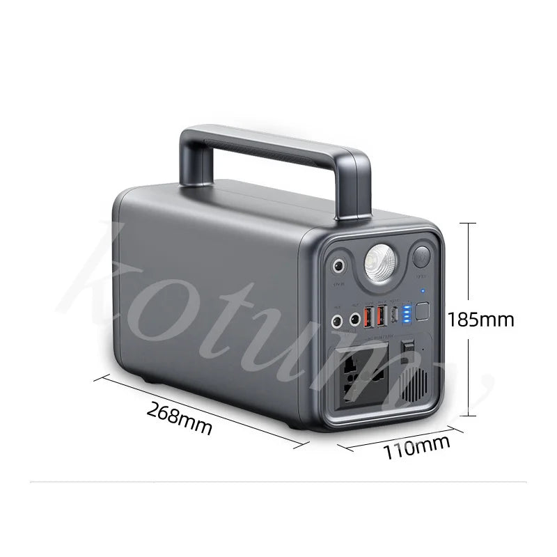 72000 MAH Outdoor Mobile Power Supply Solar Generator Portable Inverter USB For Outdoor Camping