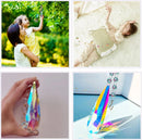 2PCS 3.5 Inch / 89mm Colorful Sun Catcher Rainbow Maker, Hanging Crystal Suncatcher, for Window Home Garden Ch