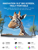 UPERFECT 18.5 Inch Monitor 120HZ FHD HDR IPS Laptop Computer Gaming Display HDMI USB C External Screen With Dual Speakers VESA