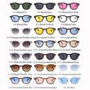 Fashion Transparente Blaue Runde Sonnenbrille Damen Herren 2024 Retro Nieten Schildpatt Kleine Quadratische Sonnenbrille UV400 Lunettes De Soleil