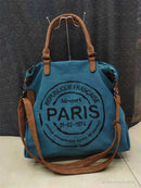 Top Quality Multifunctional Canvas Bags Printed Letters Travel Bags Vintage Style Shoulder Bags Handbags Tote Drop Shipping