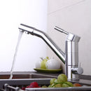 3 Way Swivel Faucet Osmosis System Kitchen Single-lever Sink Faucet 3 In 1 Mixer Tap One Hole For Cold Warm And Purified Water