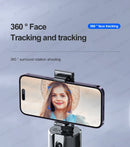 AXNEN AI Auto Following Gimbal Stabilizer 360 Rotation Phone Stand P02 Desktop Tracking Gimbal with Remote for Live Photography