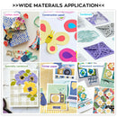 HTVRONT 6/3er-Pack 30,5 x 30,5 cm Mischfarben PVC-Klebe-Schneidematte Grundplatte Werkzeugunterlage für Cricut Explore Air/Air2/Maker DIY-Maschine