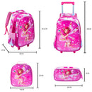 Boy Girl's School Backpack Boy Waterproof Resistant Bag With Lunch Bag and Kit2024 Case