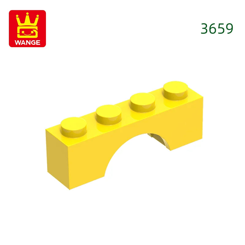 Wange 81Pcs/Lot 3659 1x4x2 Flat Arch Building Blocks MOC Construction Accessories Parts Compatible with Brick Children Toys Gift