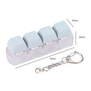 4 Keys Mechanical Keyboard Axis Tester DIY Keycaps Stress Relief Toy Finger Calming Fidget Keyborad Button Office Toy Keychain