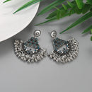 Antique Silver Color Geometric Earrings Women 2024 Ethnic Multicolor Crystal Beads Tassel Pendientes Wedding Jewelry Gift