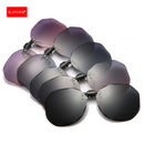 Damen Sonnenbrillen Clip-on Polarisierte Optische Brillen Clip Diamantgeschliffene Spiegelbrillen Anti-UV Fahrsonnenbrillen 2023 Trendig