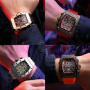 MEGIR Luxury Outdoor Sport Wristwatch for Men Silicone Strap Waterproof Military Quartz Wristwatch Male Clock Chronograph 2218