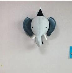 Kids Room Decoration 3D Animal Heads Elephant Deer Unicorn Head Wall Hanging Decor For Children Room Nursery Room Decoration