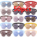 50/100pcs Small Dog Cat Bow Tie Stripe Pet Dog Bowties Collar Dog Fashion Grooming Accessoreis Cute Dogs Supplies For Small Dogs
