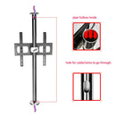 2019 new DL-A10M-66 23"-65" stainless steel LCD TV stand mounts bracket in Partition wall 360 rotate height adjust 66cm 82cm70cm