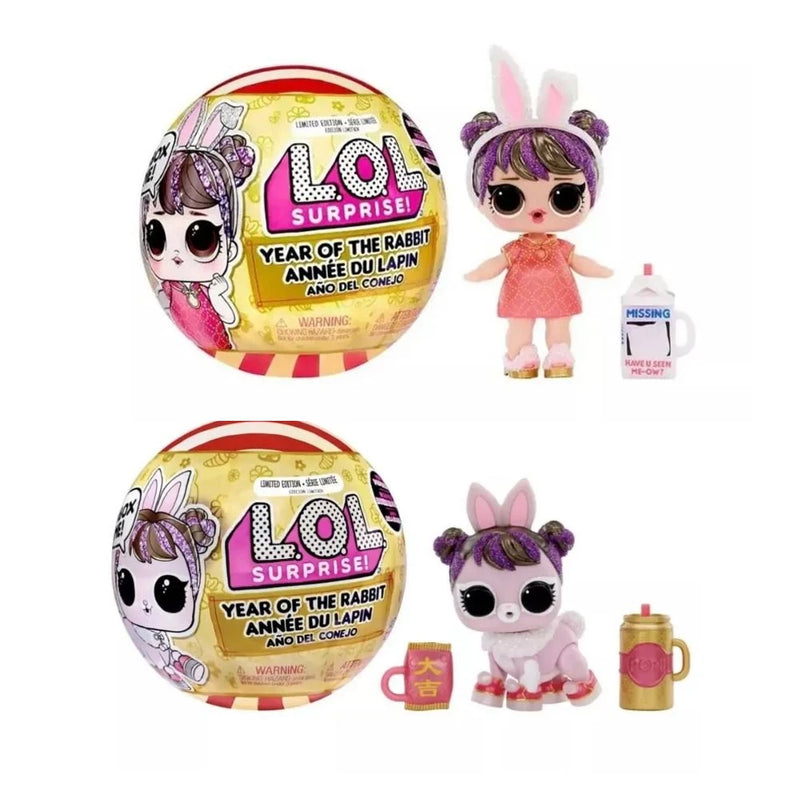 L.O.L. Surprise! Year of the Rabbit Limited Edition Dolls, Surprise Unwrapped Balls, Girl's Birthday Gift, Doll Set Accessories