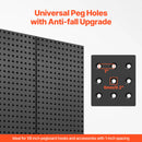 SucceBuy 24" x12" 4pcs Metal Pegboard Panels Steel Wall Tools Organizer Garage Storage Peg Panel for Workbench Office Craft Home