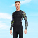 Men Diving Suit Long Sleeve Sunscreen Diving Protection Clothes Cold Proof with Zipper Elastic Breathable Water Sports Equipment