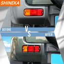 SHINEKA Car Tail Light Lamp Decoration Cover Rear Fog Light Lamp Trim Frame For Suzuki Jimny 2007-2017 Exterior Accessories
