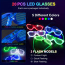 260PCS Glowing Party Set Decorations Neon Light Carnival Party, Suitable for Glow-in-the-Dark Wedding Party Accessories, Concert