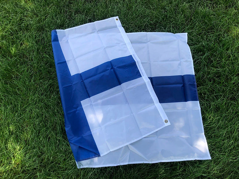 SKY FLAG Finland Flag 3x5fts hanging Polyester standard National Flag Banner Outdoor Indoor 150*90cm Flag