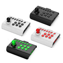 Potable Gamepad 3 Connection Modes Vintage Arcade Console Sensitive Precise Support Turbo Serial Sending for Switch/PS4/PS3