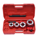 Pipe Threading Kit BSPT Thread Cutting Steel Threader Plumbers Set with 4/6 Threading Dies Manual Pipe Threader Tool Kit