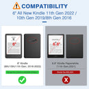 Magnetic Smart Case For All-new Kindle (2022 Release) 11th Generation Built-in Light Protective Shell Cover for Kindle 10th Gen