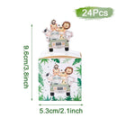 Jungle Animal Candy Boxes Safari Birthday Party Decoration Kids Gift Packaging Box Wild One Baby Shower Decor Supplies Box Bag