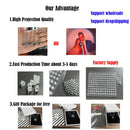 Valentine's Day Gift Custom Photo Projection Necklace DIY Picture Inside Titanium Steel Chain Couple Necklace Women Men Jewelry