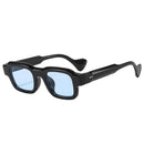 SO&EI Fashion Square Men Sunglasses Retro Rivets Women Yellow Blue Shades UV400 Sun Glasses