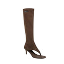 The Solstice Heel | Suede High-Heel Sandals with Side-Zip Entry — Summer Statement