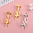1 Pcs Bookmarks Creative Anchor Bookmark Metal Page Holder for Reading Students Teachers Graduation Gifts School Office Supplies