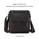 JOYIR Echtes Rindsleder Herren Vintage Handtaschen Überschlag Herren Umhängetaschen Lässige Kuriertaschen Mode Umhängetasche