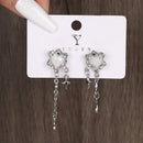 Irregular Heart Tassel Star Earrings Women Design Senior Sense of Fashion Personality Earring 2023 Y2K Trendy Party Jewelry Gift
