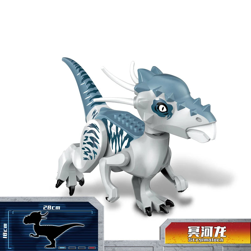 Brutal Raptor Building Jurassic Blocks World 2 MINI Dinosaur Figures Bricks Dino Toys For Children Dinosaurios Christmas