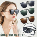 Neue polarisierte Flip-up Sonnenbrillen-Clips für Myopie-Brillen Retro große Größe quadratische TAC Material Brillen-Clip-on Sonnenbrillen-Clip