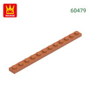 Wange 52Pcs/Lot 60479 1x12 Plate Building Blocks MOC Accessories Compatible with Construction Bricks Children Educational Toys