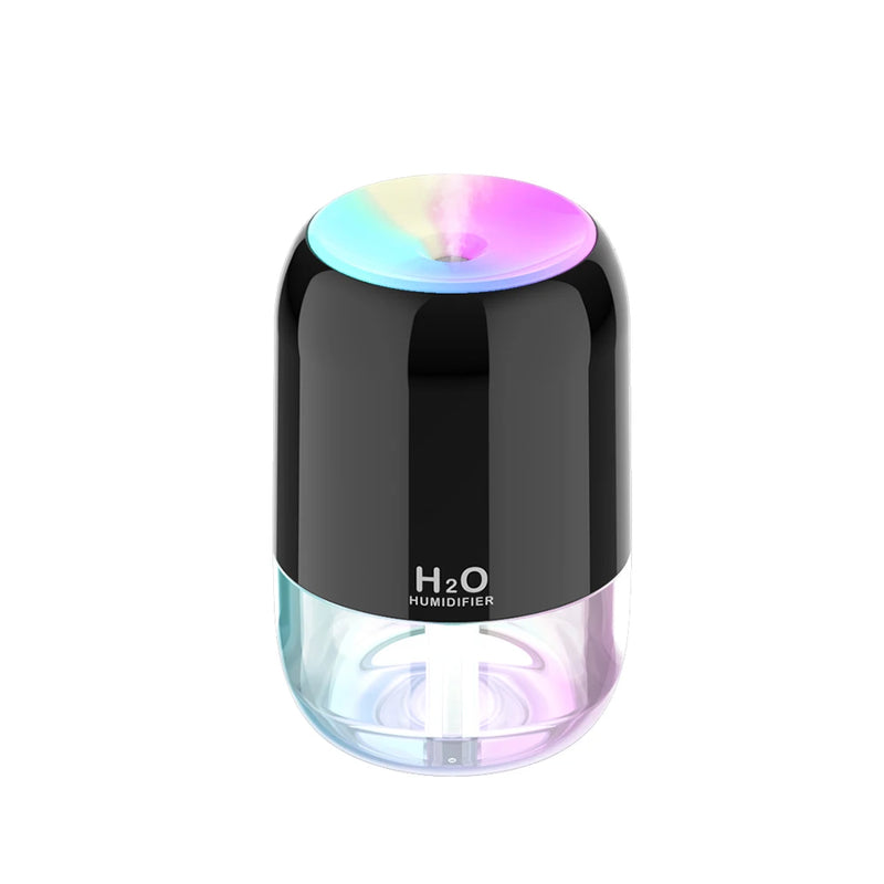 Mini Nightlight Colorful Atmosphere Aromatherapy Machine USB Humidifier Bedroom Humidifier 300ml Air Purifier