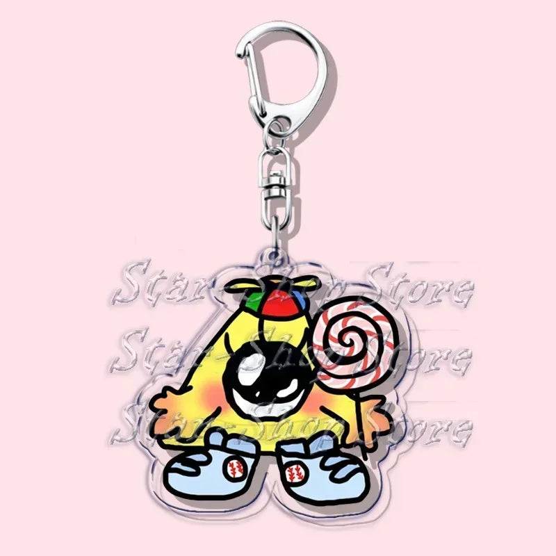 Cartoon Cute Keychain Key Chain Ring for Bag Cipher Baby Keyring Jewelry Anime Gravity Fans Halloween Christmas Gifts