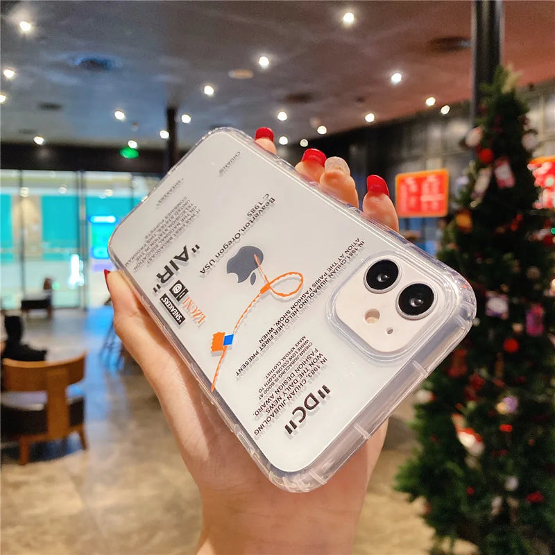 Sneakers Off Sports Shoes AIR Brand Phone Case For iPhone 16 15 14 13 12 11 Pro Max XS X XR 16 Plus Ins White Label Soft Cover