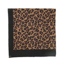Böhmischer Vintage Leopard Tiger Print Unisex Baumwoll-Quadrat-Schal Outdoor Radfahren