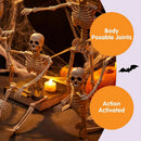 The Bone Chorus | Five-Piece Posable Skeleton Prop Set, 16-Inch